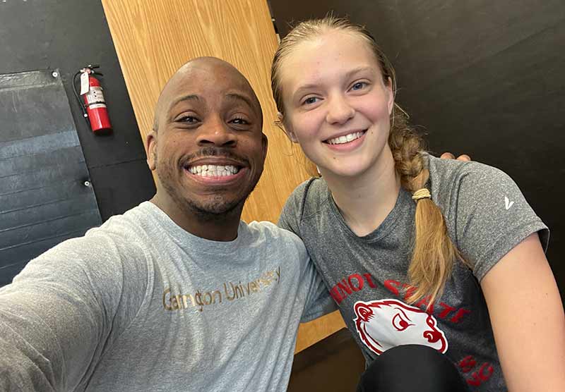 Emily and coach