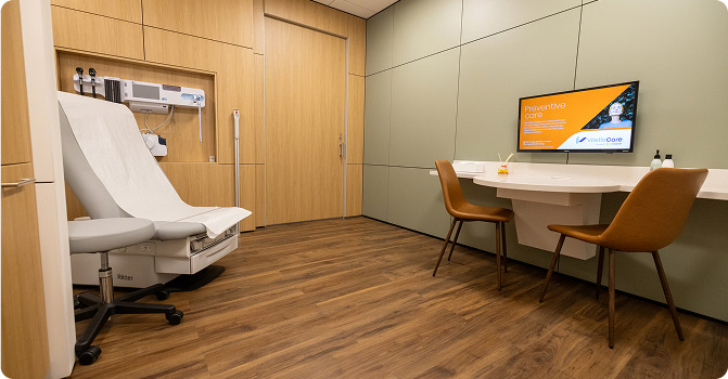 A VitellaCare patient room
